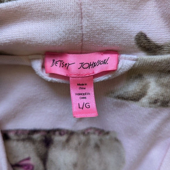 betsey johnson bunny rabbit robe housecoat size large - Picture 4 of 6